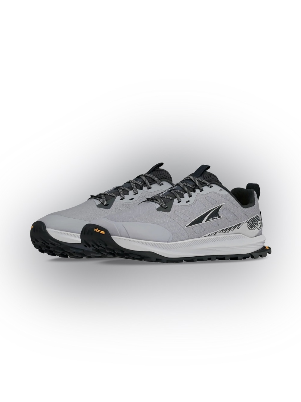 Altra Lone Peak 9+ Men's Gray and Black Trail Running Hiking Shoes Vibram